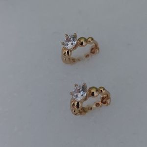 24k Gold Plated Huggie Earrings